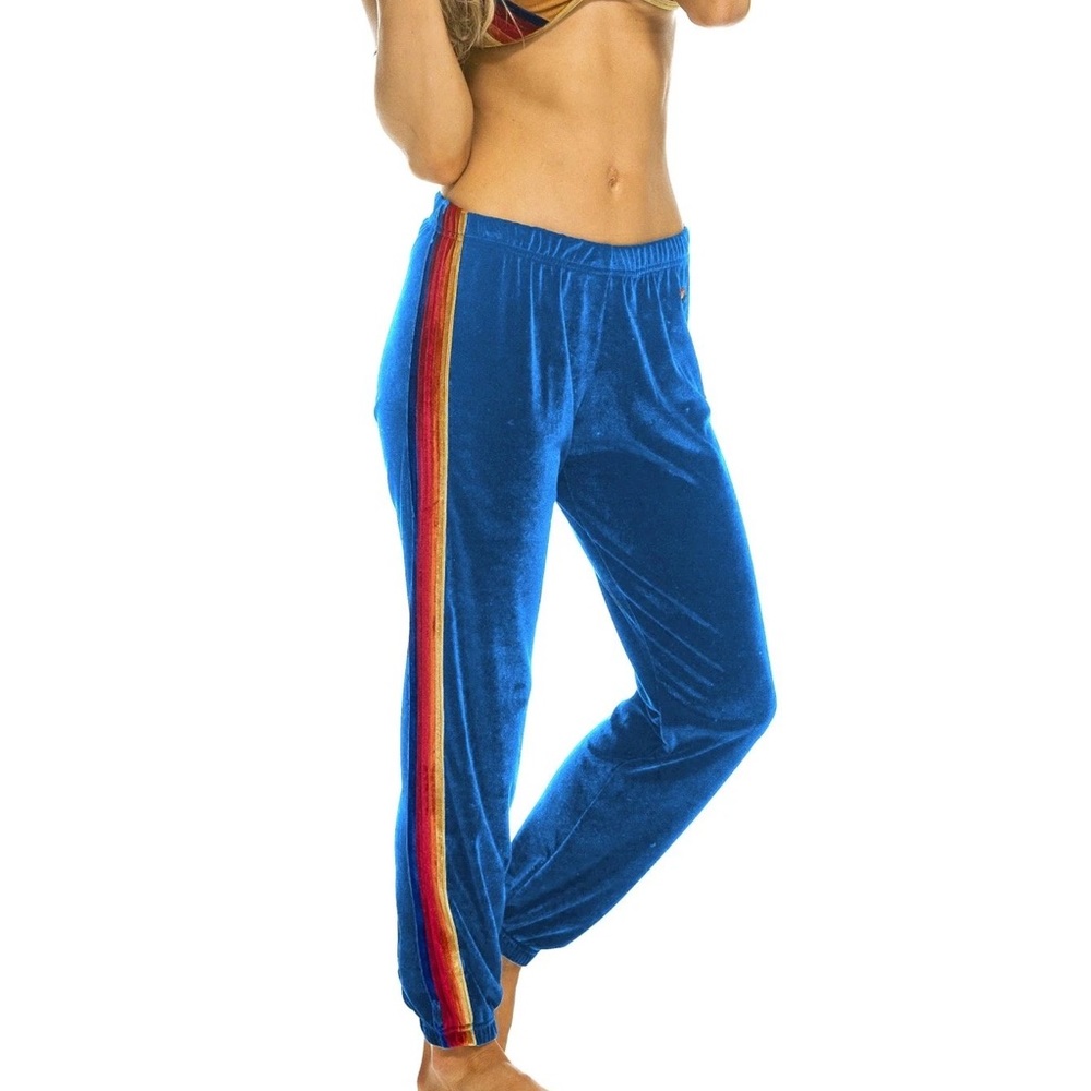 Blue Velvet Aviator Nation Sweatpants